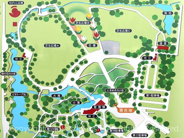 静岡県営吉田公園案内図