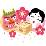 大旅籠柏屋 豆まき