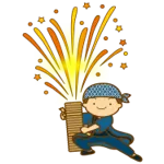 富士開山奉納手筒花火