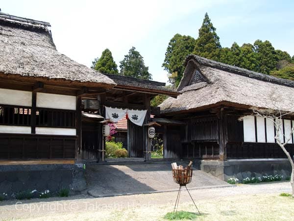 井出家の高麗門と長屋