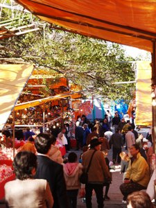 毘沙門天大祭だるま市の様子