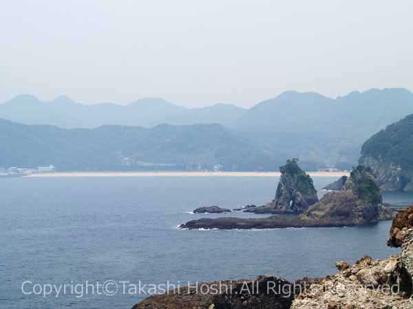 タライ岬から望む弓ヶ浜