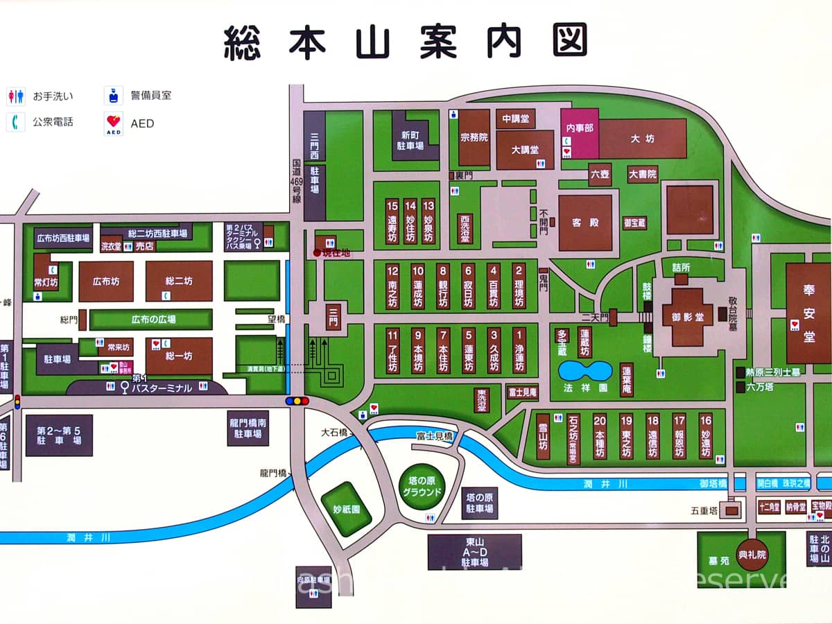 大石寺の案内図