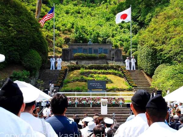 下田公園で行われる黒船祭記念式典
