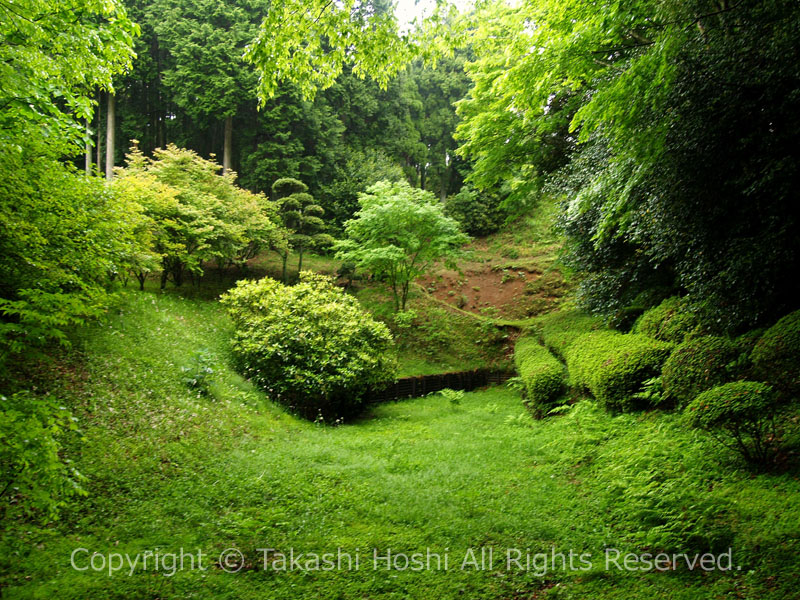 山中城跡の溜池