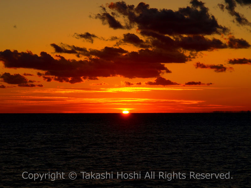 御浜岬の夕陽