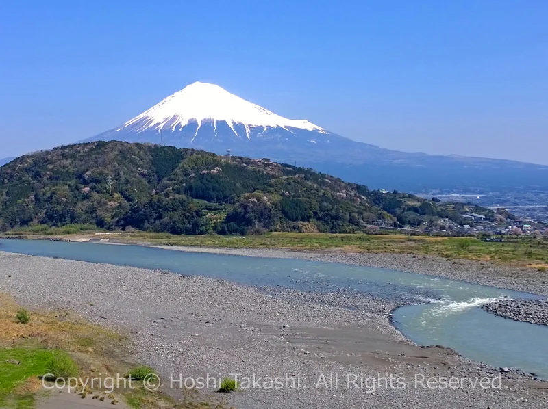 富士川と富士山