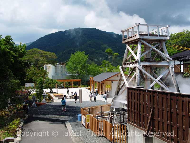 峰温泉大噴湯公園の全景