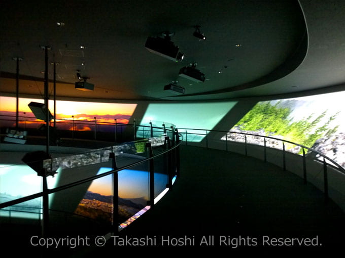 静岡県富士山世界遺産センターで富士登山を疑似体験