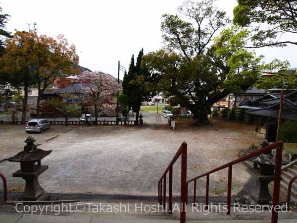 土肥神社の駐車場