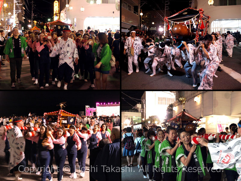 どんつく祭 神輿の練り歩き