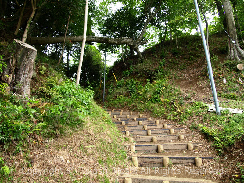 城池側の登り口