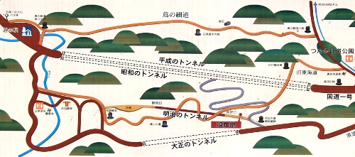 宇津ノ谷峠　5つのルート