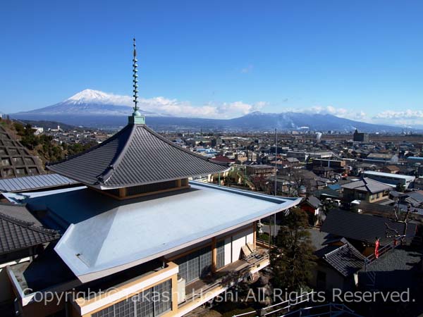 宗清寺からの富士山や駿河湾の眺望の写真