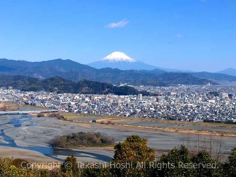 円山花木園からの富士山
