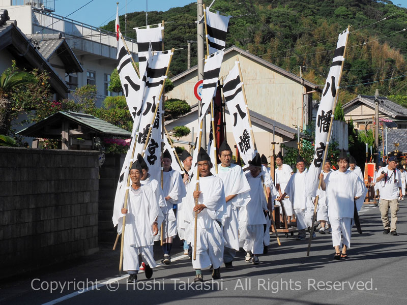 大江八幡宮の御船神事の神幸行列