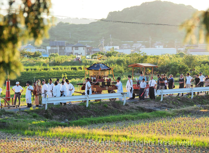 大江八幡神社の御船行事の神幸行列