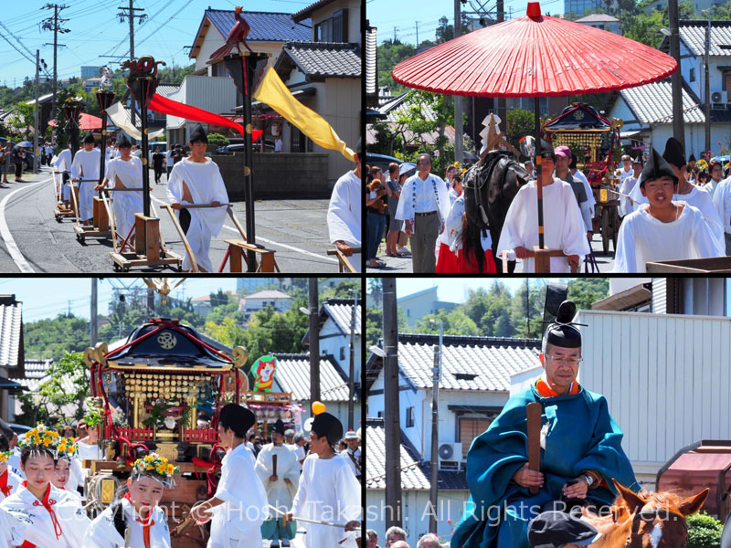 飯津佐和乃神社の御船神事 渡御行列