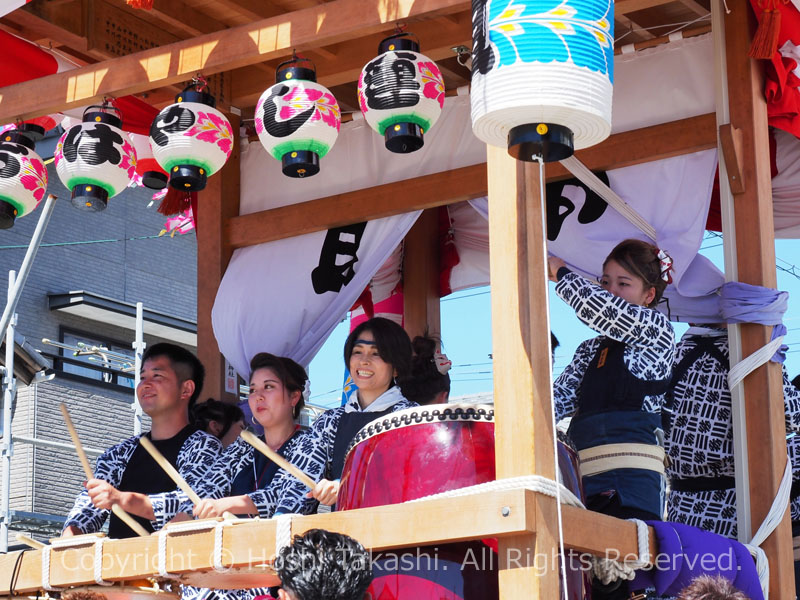 飯津佐和乃神社の御船神事 おはやし連