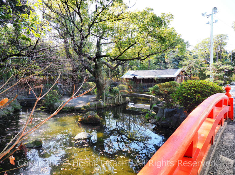 三日市浅間神社の池