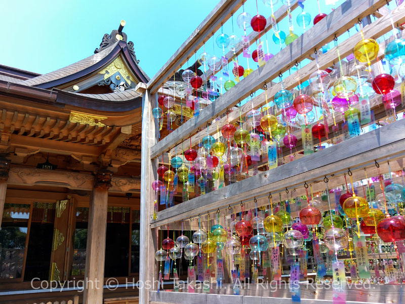 富知六所浅間神社の七夕風鈴祭り