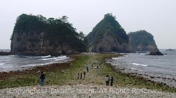 三四郎島のトンボロ現象