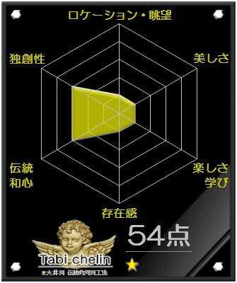 大井川 伝統的河川工法の評価グラフです