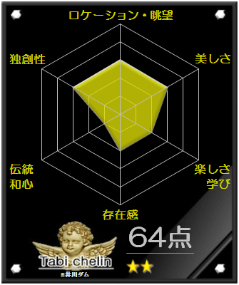 井川ダムの評価グラフです