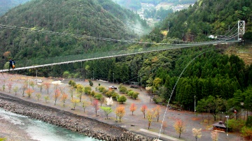 谷瀬の吊り橋