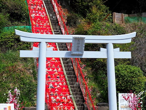 天神神社 日本一118段ひな飾り