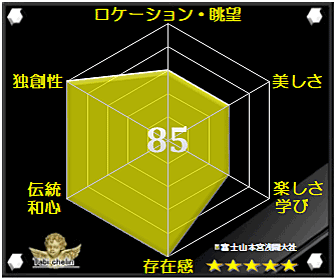 富士山本宮浅間大社の評価グラフ